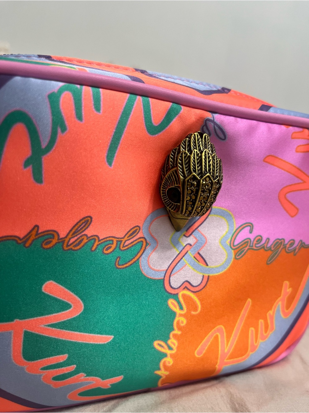 Kurt Geiger Pink Multicolor Signature Crossbody - Picture 5 of 15